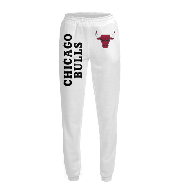 Женские спортивные штаны с изображением Chicago Bull цвета Белый
