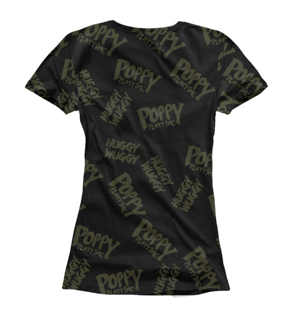 Футболка для девочек с изображением Poppy Playtime цвета Белый