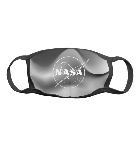 Маска тканевая с изображением NASA grey | Colorrise цвета Белый