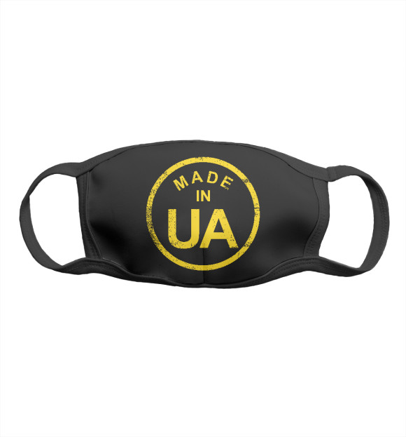 Маска тканевая с изображением Made in UA цвета Белый