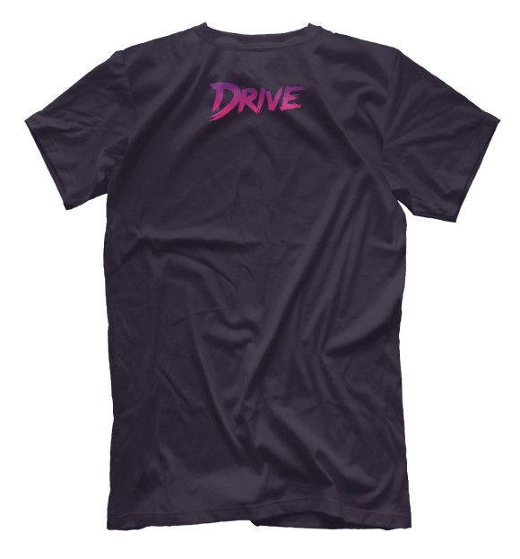 Мужская футболка с изображением Drive - Retro wave цвета Белый