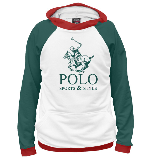 Худи для девочки с изображением Polo Sport цвета Белый