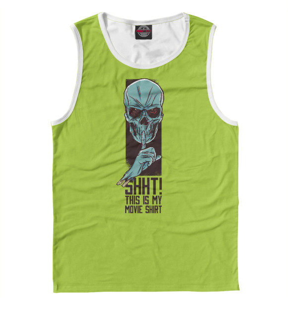 Майка для мальчика с изображением Movie shirt цвета Белый