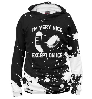 Худи для девочки I'm very nice except on ice