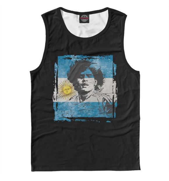 Майка для мальчика с изображением Maradona цвета Белый