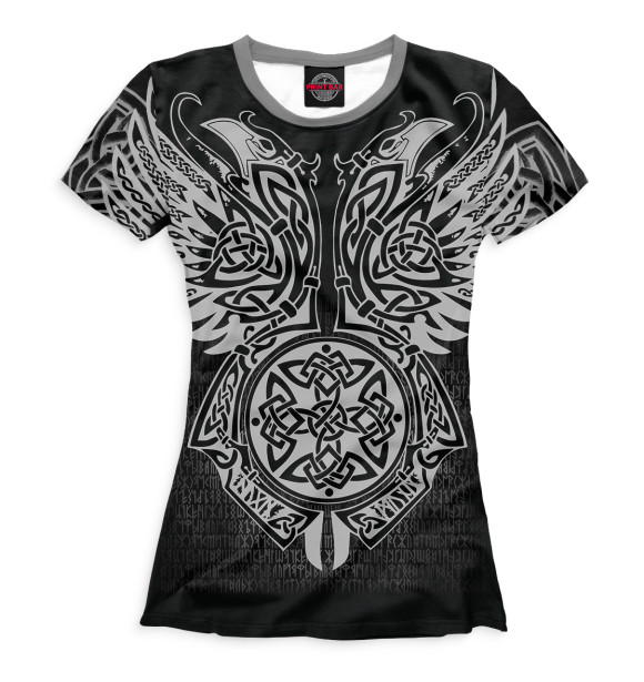 Футболка для девочек с изображением Руны цвета Белый