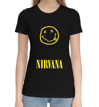 Хлопковая футболка для девочек Nirvana