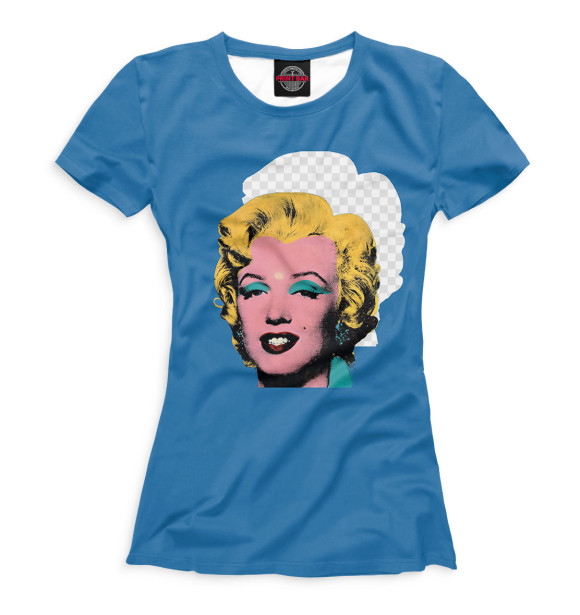 Футболка для девочек с изображением Мэрлин Монро цвета Белый