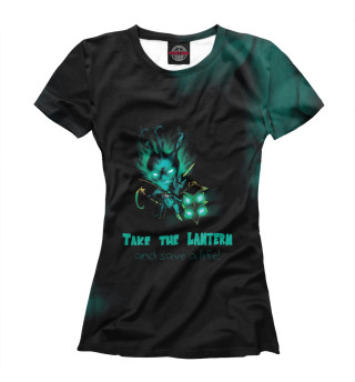 Женская футболка Take the lantern