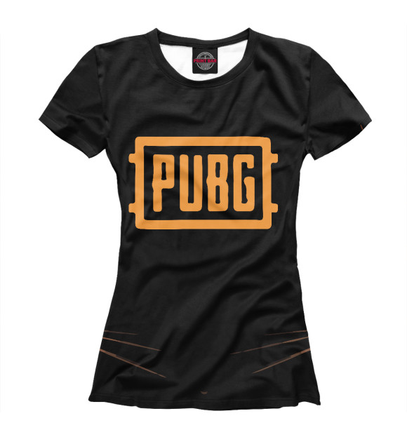 Футболка для девочек с изображением PUBG цвета Белый