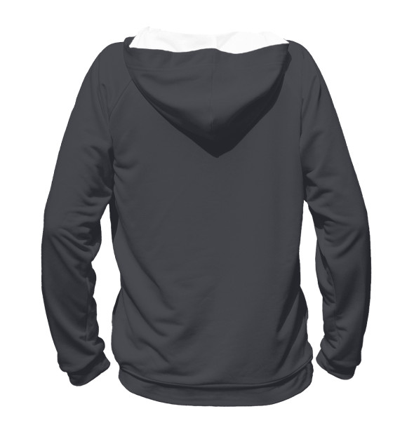 Женское худи с изображением Самбо (grey) цвета Белый