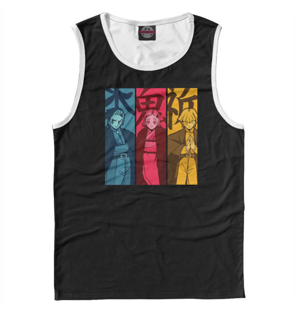 Майка для мальчика с изображением Персонажи манги цвета Белый