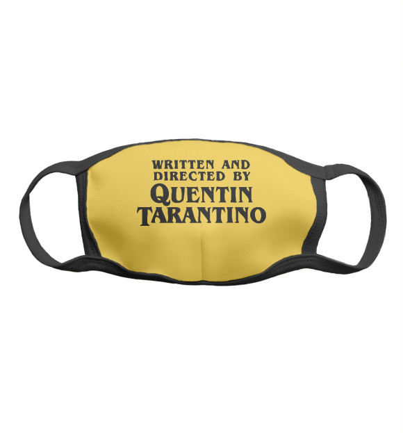 Маска тканевая с изображением Quentin Tarantino цвета Белый