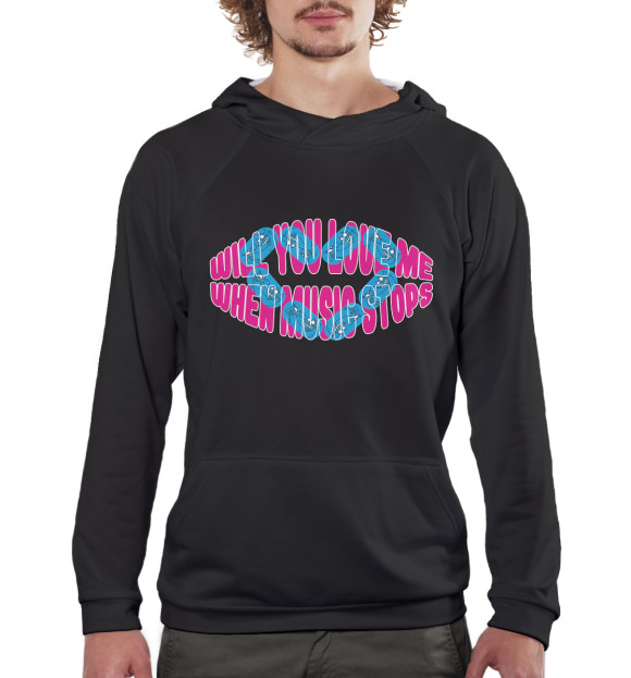 Мужское худи с изображением Тендерлибае цвета Белый