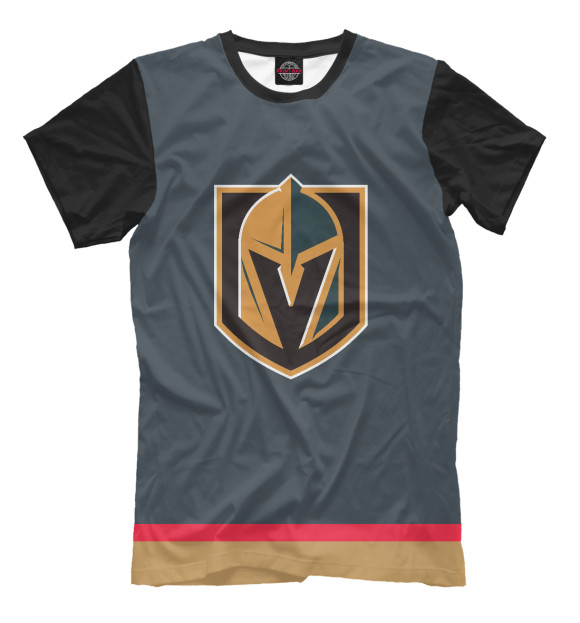 Футболка для мальчиков с изображением Vegas Golden Knights(форма) цвета Белый