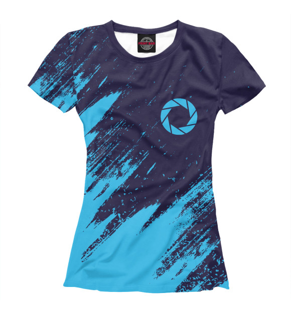 Женская футболка с изображением Portal / Портал цвета Белый