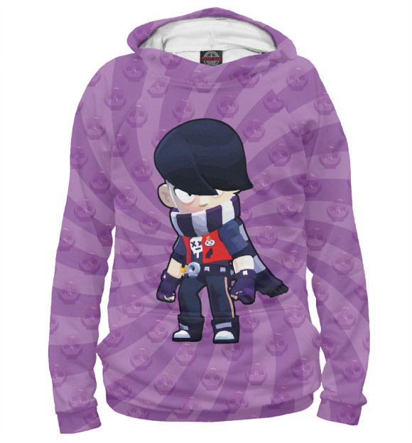 Женское худи с изображением Brawl Stars Edgar цвета Белый