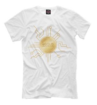 Мужская футболка Electogold white eGOLD