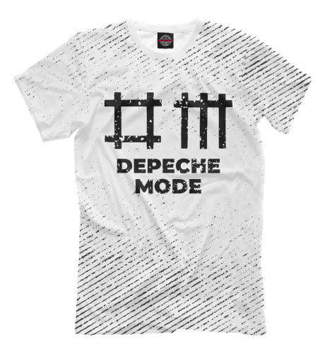 Футболки Print Bar Depeche Mode гранж светлый хлопковые футболки print bar depeche mode