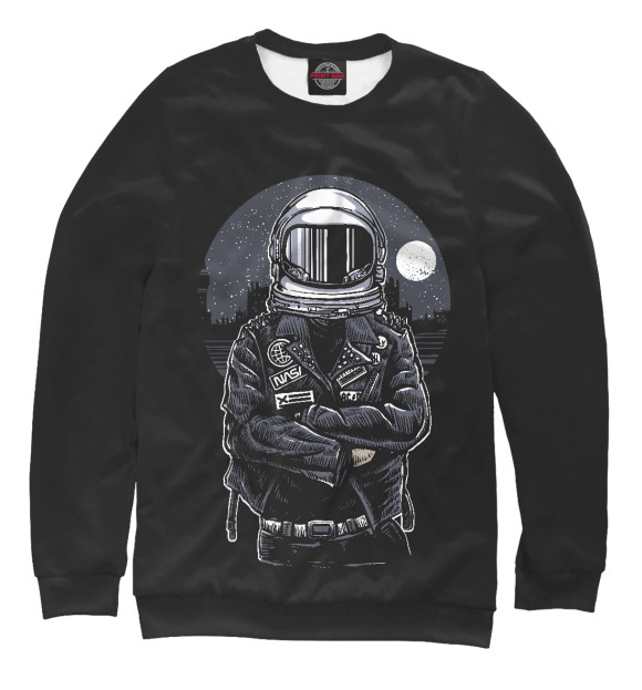 Мужской свитшот с изображением Astronaut rebel цвета Белый