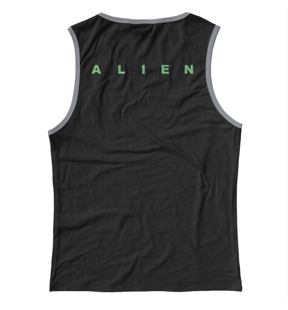 Женская майка с изображением Alien цвета Белый
