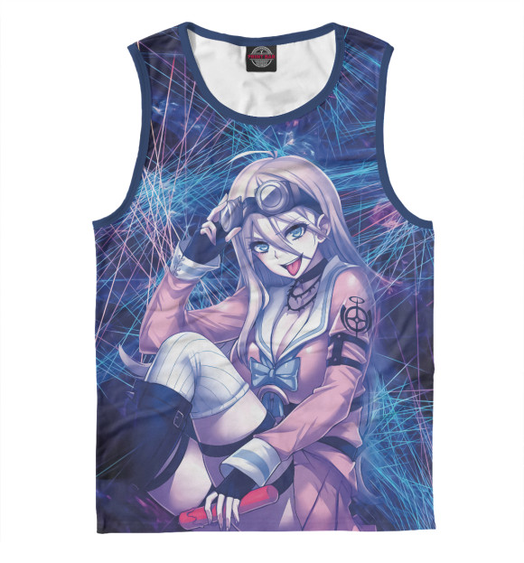 Мужская майка с изображением Danganronpa цвета Белый
