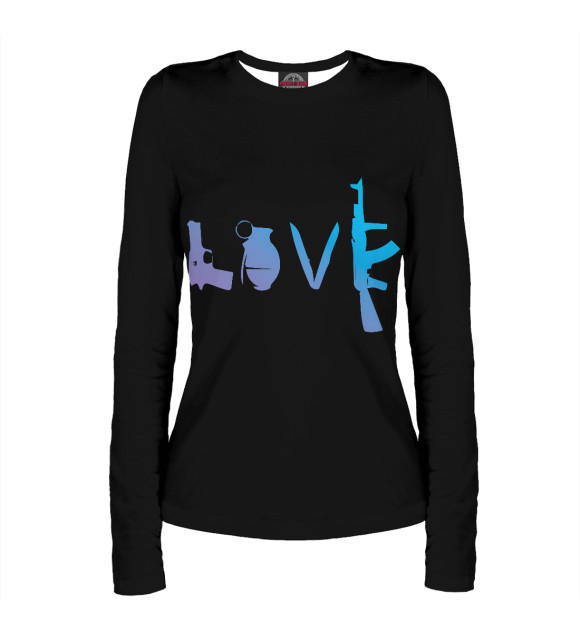 Женский лонгслив с изображением PUBG цвета Белый