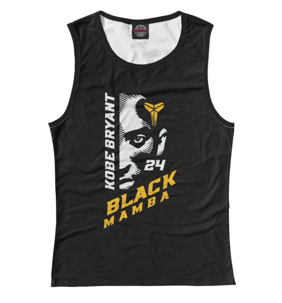 Майка для девочки с изображением Kobe - Black Mamba цвета Белый