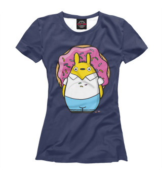 Женская футболка Totoro Donut