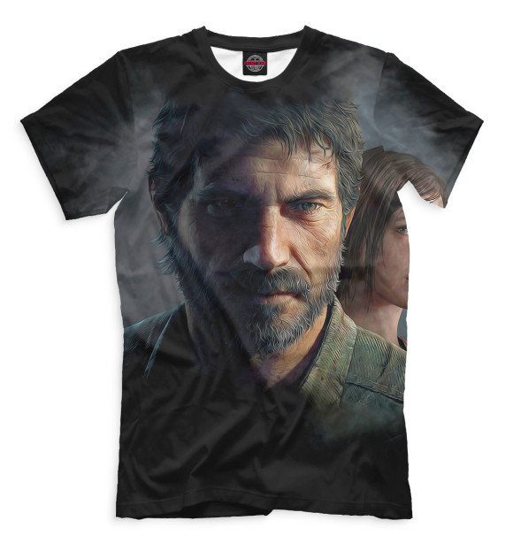 Мужская футболка с изображением Джоэл цвета Белый