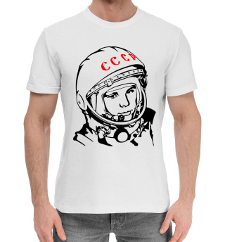 Хлопковая футболка для мальчиков Юрий Гагарин