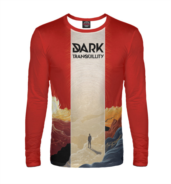 Мужской лонгслив с изображением Dark tranquillity цвета Белый