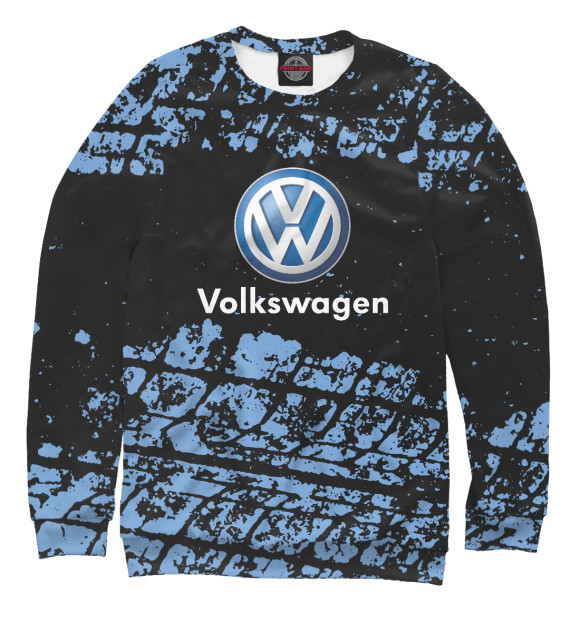 Мужской свитшот с изображением Volkswagen цвета Белый