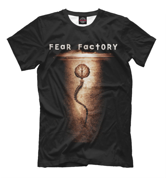 Мужская футболка с изображением Fearfactory цвета Белый