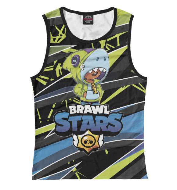 Женская майка с изображением Brawl Stars цвета Белый