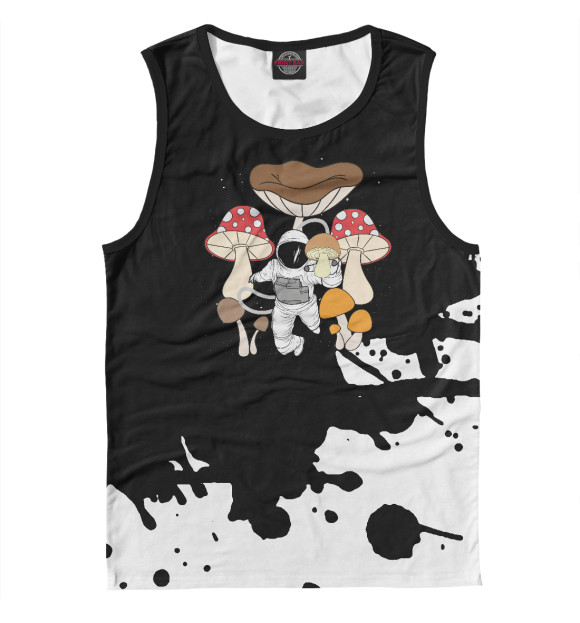 Майка для мальчика с изображением Space Astronaut Psychedelic цвета Белый