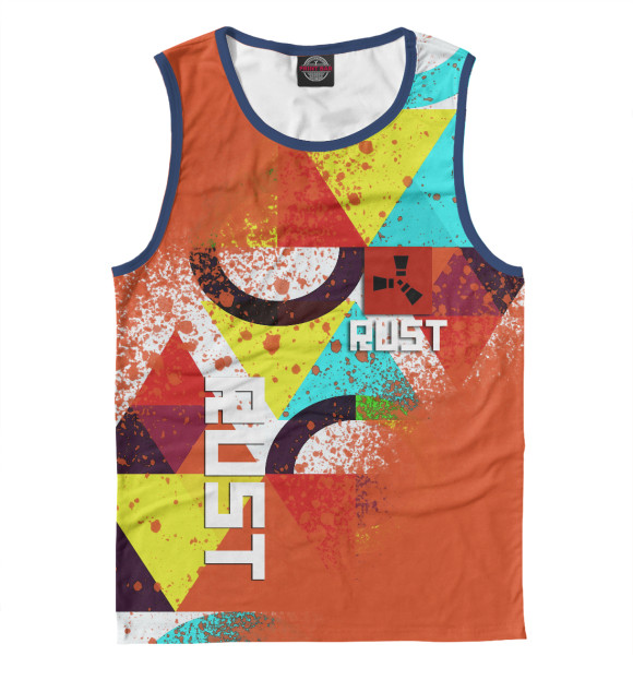 Майка для мальчика с притом Rust | Раст цвета Белый Майка для мальчика с изображением Rust | Раст цвета Белый