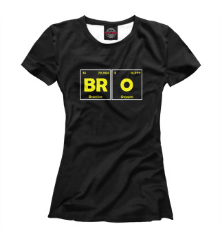 Женская футболка Бро (BrO) Брат