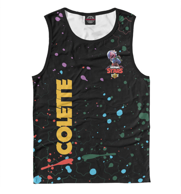 Майка для мальчика с изображением Brawl Stars цвета Белый