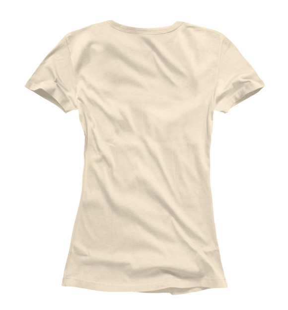 Женская футболка с изображением Кофе cute цвета Белый