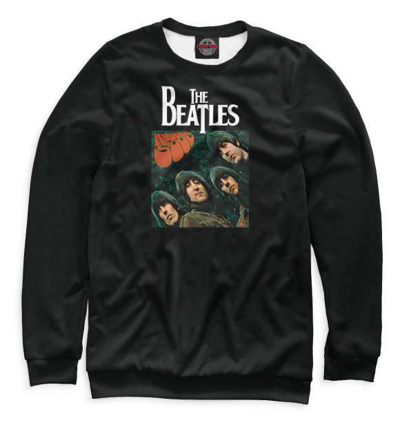 Свитшот для девочек с изображением Rubber Soul - The Beatles цвета Белый