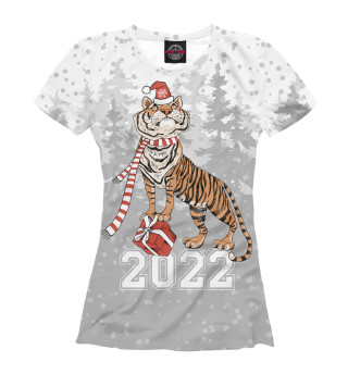 Женская футболка Тигр с подарками