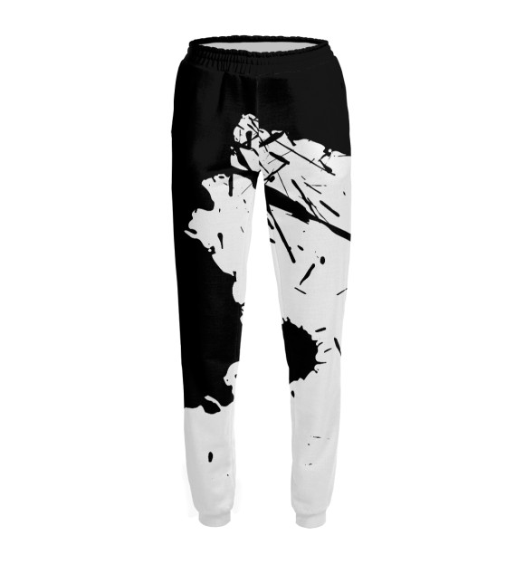 Женские спортивные штаны с изображением Панда космонавт цвета Белый