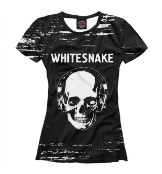 Женская футболка Whitesnake / Череп