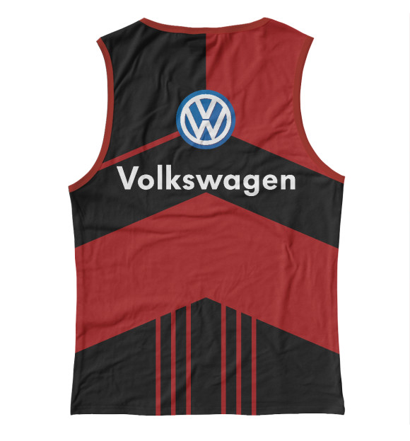 Майка для девочки с изображением Volkswagen цвета Белый