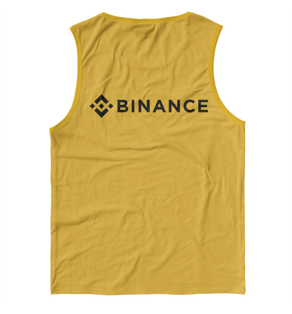 Мужская майка с изображением Binance цвета Белый