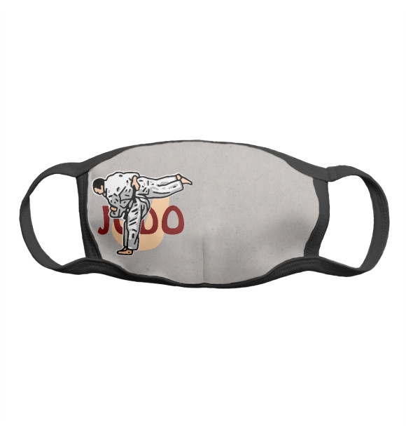 Маска тканевая с изображением Judo цвета Белый