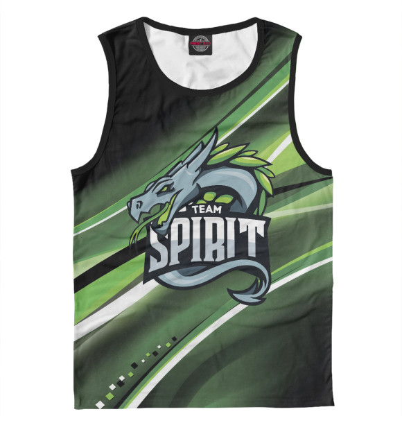 Майка для мальчика с изображением Team Spirit цвета Белый