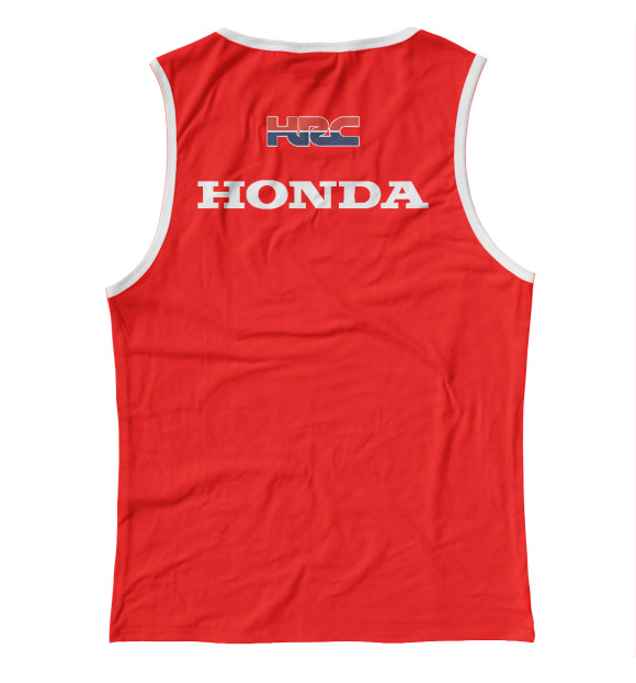 Майка для девочки с изображением Honda цвета Белый