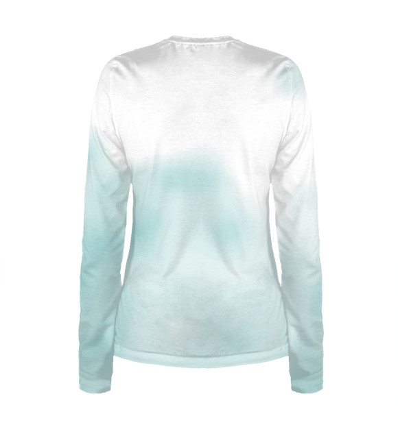 Женский лонгслив с притом I Like Hockey My Cat цвета Белый Женский лонгслив с изображением I Like Hockey My Cat цвета Белый